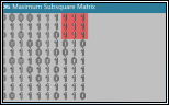 Maximum Subsquare Matrix